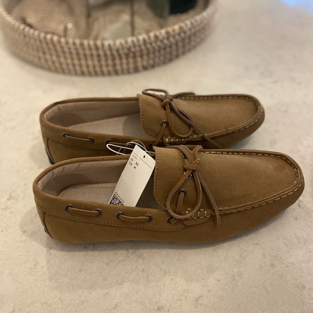 H & M Mens Faux Suede Loafers